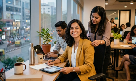 Who we are - Team working in office